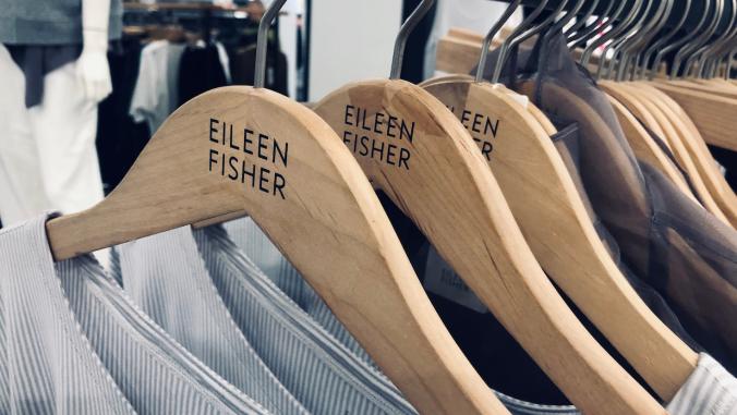 Shirts on Eileen Fisher Hangers