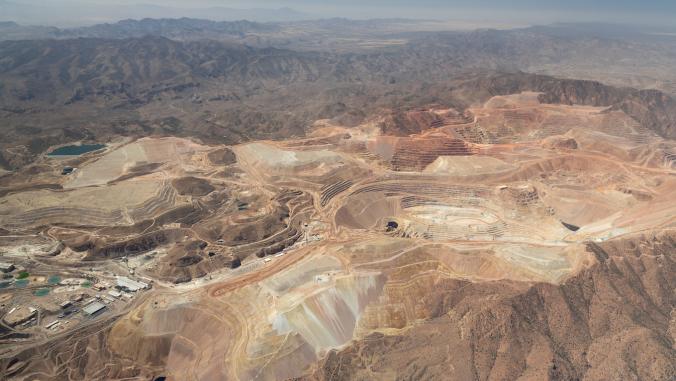 Copper mine in North America